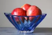 Crystal Bowl 8 " Bohemia Blue Vase Czech Glass Fruit Desert Sweets Gift NEW
