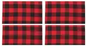 Buffalo Check Red and Black Christmas Placemat Set of 4