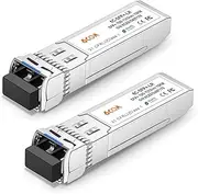 2Pack 10GBase-LR SFP+ Transceiver, 10G LC Single Mode Module for Cisco SFP-10G-LR, Meraki MA-SFP-10GB-LR, Ubiquiti UF-SM-10G, Mikrotik, D-Link, Supermicro, Netgear DDM, 1310nm, 10km