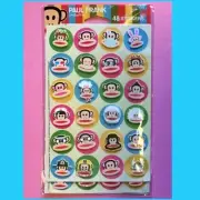 Paul Frank 48 Stickers Small 3D Julius Monkey 2010 American Greeting Craft