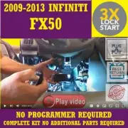 3x Lock Plug & Play Remote Start Fits 2013 INFINITI FX50