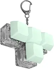 Keyboard Clicker Toy - 4 Key Shaft Tester Toy,Keyboard Finger Toy, Funny Keychain Sensory Toy for Men, Women