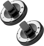 OSALADI Replacement Stove Knobs 2pcs Red Cooktop Knobs 70mm Hole Temperature Resistant for Gas Burners