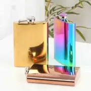 8oz Portable Hip Flask Stainless Steel Hip Liquor Whiskey Bottle Flask With Cap