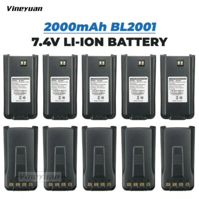 10X BL2001 2000mAh Replacement Battery for HYT TC-610 TC-618 TC-620 TC-626 Radio