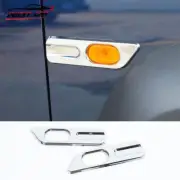 For Suzuki Jimny 2019-24 ABS Chrome Side Fender Leaf Turn Signal Light Lamp Trim (for: Suzuki)