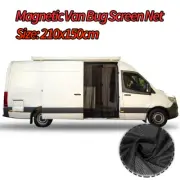 Magnetic Fly Screen Bug Mesh Mosquito Net Screen For Camper Van 210x150cm