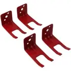 4Sets Metal Metal Bracket Red Warehouse Hook Convenient Wall Mount Hooks Garage