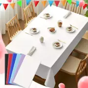 Disposable Plastic Tablecloth,Rectangle Table Cover, Thicken Plastic Tablecloth