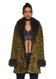 [Dolls Kill] Wild Aura Faux Fur Coat (Brooklyn)