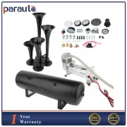 For Truck Car Semi Loud System Air Tank 200PSI 3 GAL 4 Trumpets Train Horn Kit
