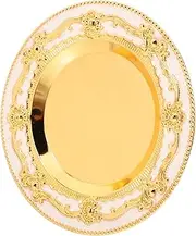 MUELODSIC Metal Tea Coaster Storage Tray Coasters for Mugs Vintage Style Tray for Home