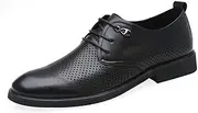 [HYZXK] Men's Outdoor Cross Trainers Summer Men's Hollow Leather Sandals Breathable Casual Men's Shoes-41