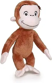 Famosa Softies Curious Curious George 8410779682116 Plush, Multi-Coloured