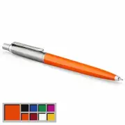 Parker Jotter Originals Ballpoint Pen, Classic Orange Finish, Medium Point, Blue