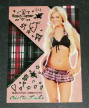 2018 Benchwarmer MADELYN BRINSON Hot For Teacher #24 Green Foil Variant/3 Sexy