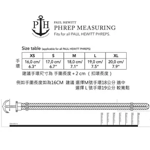 PAUL HEWITT PHREP 船錨皮革編織手環- 玫瑰粉- 玫瑰金扣環