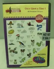 Amazing Designs CD for Embroidery Machine ONCE UPON A TIME/FAIRY TALE/UNICORN