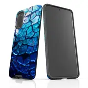 For Samsung Galaxy S20 Case Armour Cover, Blue Mirror