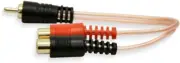 (2) Db Link XLY2FZ X-Series RCA Y-Adapter 1 Male to 2 Female