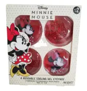 DISNEY MINNIE Mouse Mad Beauty REUSABLE GEL Cooling EYE Pads NIB Set of 4