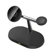 For Apple Watch iPhone 13 12 Wireless 3 In 1 Charging Dock Station - Black