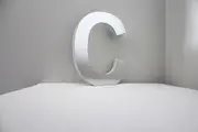 Mirror Alphabet Letter Large Upper Case 20cm "C"