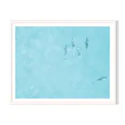Break Away Framed Printed Wall Art - White
