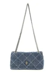 [Marc Jacobs] Marc Jacobs-The Quilted Denim Dual Chain Borse A Spalla E Tracolla Blu-Donna OS