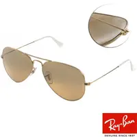 在飛比找momo購物網優惠-【RayBan 雷朋】太陽眼鏡 飛官款(水銀棕#RB3025