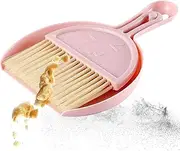 Small Dustpan and Brush Set | Desktop Cleaning Set Broom Dustpan Combination Set | Small Broom and Dustpan Set for Home, Kids, Camping, Outdoor,