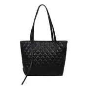 Lattice Pattern Women Big Capacity Top-handle Bags Casual Pu Leather Shoulder Totes Fashion Exquisite Shopping Bag