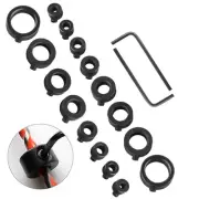 Depth Stop Drill Bit, 18 Piece Collar Set Positioner Ring and Hex...