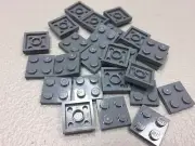 New LEGO 2x2 Plate Dark Bluish Gray 3022 Authentic - Choose Qty of 25 or 100