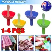 Drip Free Popsicle Holder Mess Free Frozen Treats Holder with Straw For Kid AL