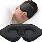 MABAO Sleep Mask Eye Mask for Sleeping Women Men Side Sleeper 3D Contoured Black