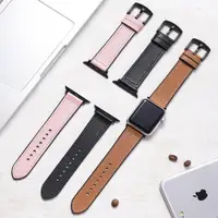 在飛比找ETMall東森購物網優惠-適用蘋果智能手表表帶apple watch7硅膠皮帶男女真皮