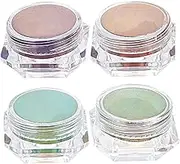 Gogogmee 4 Pack DIY Nail Art Epoxy Resin Pigments Changing Mica Powder for Crafts Safe for Skin Vibrant Pearlescent Colors