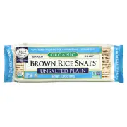 Organic Brown Rice Snaps, Unsalted Plain, 3.5 oz (100 g)