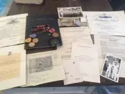 ORIGINAL WWII USN OFFICER GROUPING - PTO - CORNELL MIDSHIPMAN - MEDALS ETC…