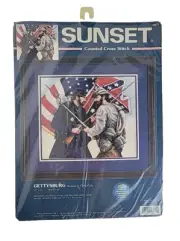 SUNSET Cross Stitch Kit GETTYSBURG by Chris Calle #13671 - NEW & SEALED