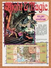 Might And Magic NES Original 1989 Ad - Nintendo Video Game Promo