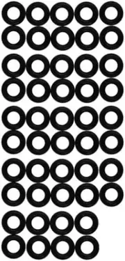 Optic Shop Eyeglass Frame Grips, Hinge Tighteners - 4Mm inside Diameter, 48 Ring