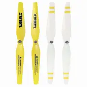 4pc Xtreem Sky Ranger Rotor Blades Front/Rear Propeller for Drone White/Yellow