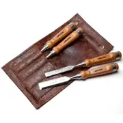 Woodworking Chisel Set, 4pcs Cr-V Wood Chisels Set, Professional Chisels with...