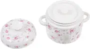 Unique Soup Mug Container Coffee Tea Soup Bowls,460ml Ceramic Soup Bowls with Handles,Ceramic Soup Bowl with lid,Oven& Microwave Dishwasher Safe(Pink