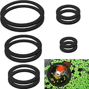 Fish Feeding Ring, 10 Feeding Prevention Ring, Lightweight Fish Tank Ring, Floating Feeder Ring, Round Aquarium Feeding Fish Cirrcle for Turtles, Gold Fish, Pea Fish