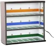 Simulation Parking lot Mode 1:64 Parking Lot Model Display Cabinet Toy Car Storage Rack Shelf Box Simulation Garage Show Zone Scene Car Garage Protective Organizer Scene(C)