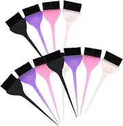 Mikinona Hair Dyeing Tool Kit 14pcs Random Color Hair Tint Brush Easy to Use and Comfortable Grip for Salon and Home