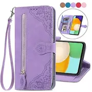 Phone Case For Samsung Galaxy S23 S22 S21 S20 Ultra Plus FE A54 A34 A14 A73 A53 A33 S10 Plus A32 A52 A13 A51 S25 Ultra Wallet Case Flip Zipper with Wrist Strap